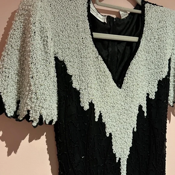 Laurence Kazaar Vintage stunning fully beaded dress
